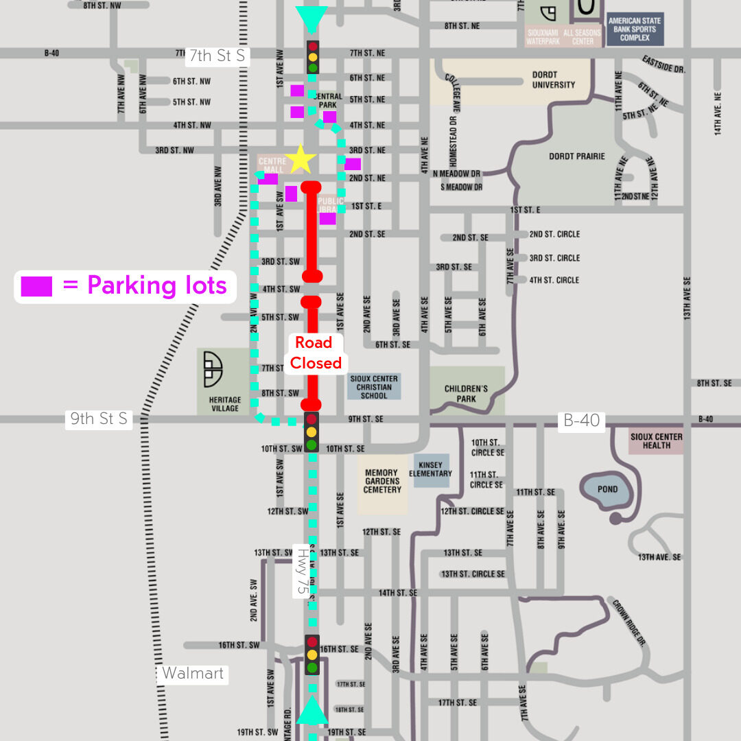 2025 Summer Celebration Friday parking